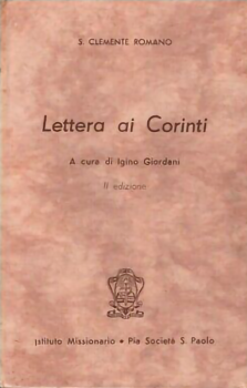 S. Clemente Romano - Lettera ai Coriniti